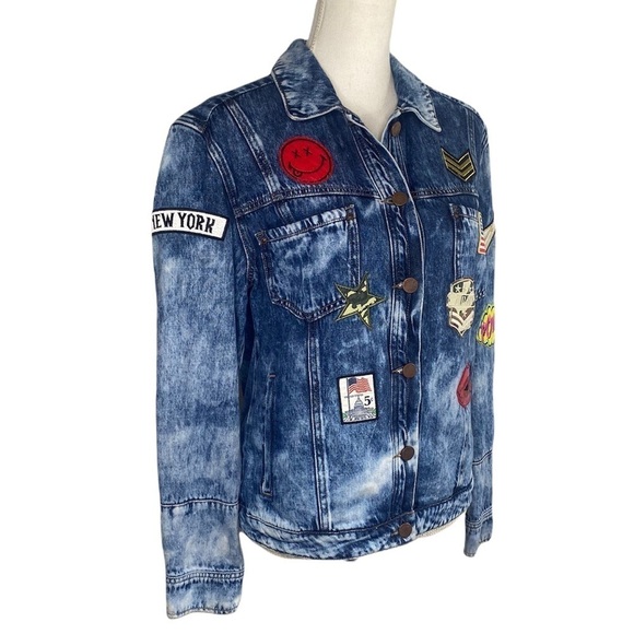 William Rast Founded by Justin Timberlake and Trace Ayala Denim Patches Jacket - Picture 4 of 12